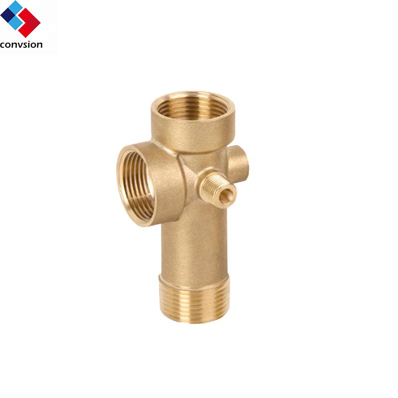 Household Pump Matching Adapter Accessories Copper Male And Female Threaded Connection Copper 5-way Fitting